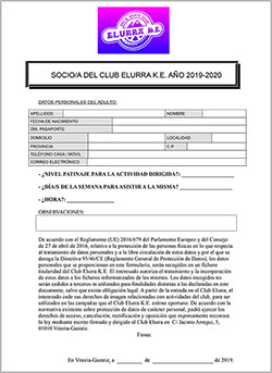 Ficha Patinador Elurra | Adulto 2019-2020